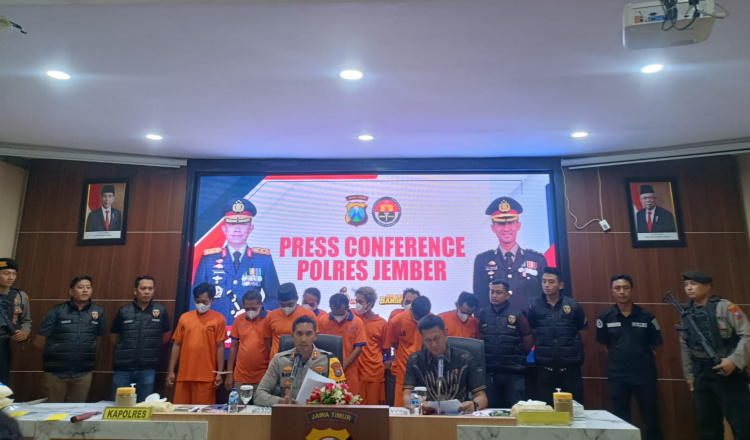 Konferensi pers ungkap kasus dalam Operasi Sikat Semeru 2024. (Foto: Abdus Syakur)