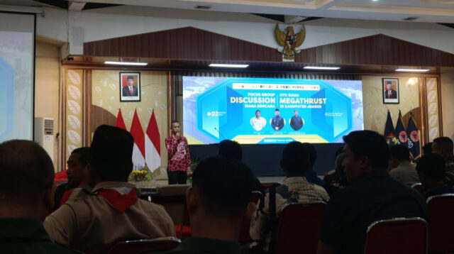 Acara FGD BPBD Jember saat berlangsung di Aula PB Soedirman. (Foto: Abdus Syakur)