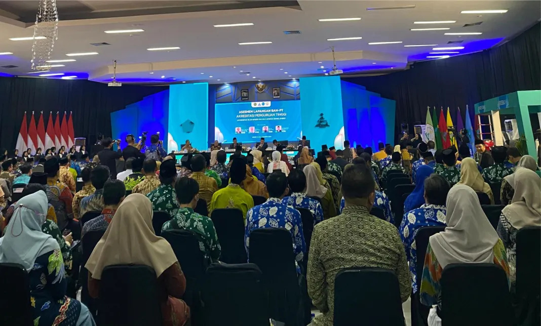 Universitas Kyai Ahmad Siddiq Jember (UIN KHAS Jember) melaksanakan asesmen lapangan Akreditasi Perguruan Tinggi (APT) di ( Foto: Syakur)