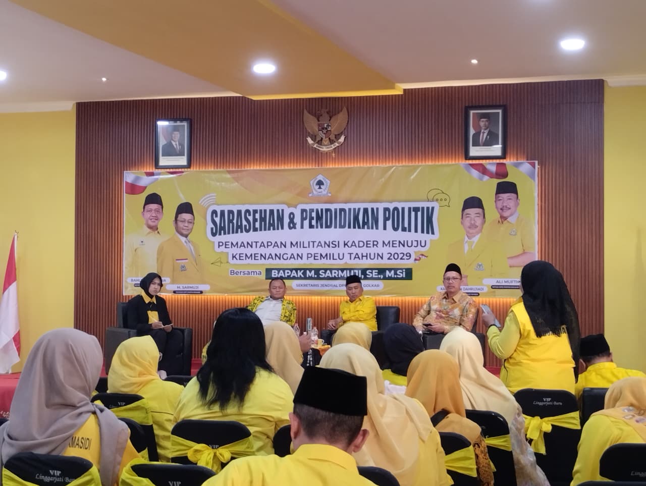 Acara sarasehan dan pendidikan politik DPD Partai Golkar Kabupaten Jember pada Sabtu (9/5/2026) (Foto: Fadli/Jurnalbangsa).