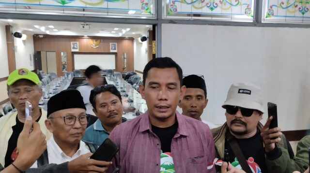Agus Nur Yasin, Koordinator Lapangan (Korlap) aksi damai dalam mendukung progam Makan Bergizi Gratis (MBG) (Foto: Fadli/Jurnalbangsa).