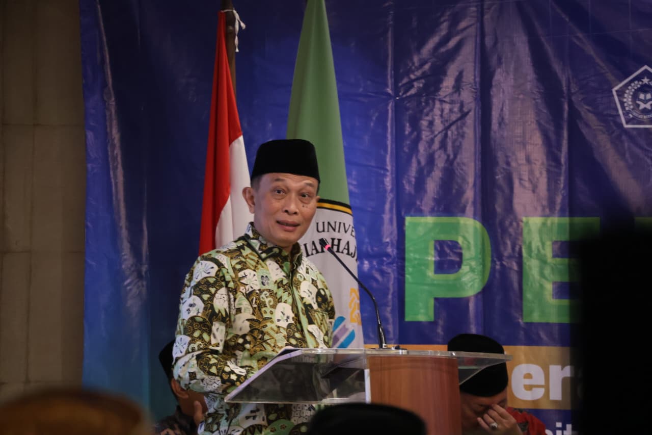 Direktur Pendidikan Tinggi Keagamaan Islam (Diktis) Kementerian Agama RI, sekaligus Pelaksana Tugas (Plt), Rektor UIN KHAS Jember, Prof Sahiron (Foto: Humas UIN KHAS).