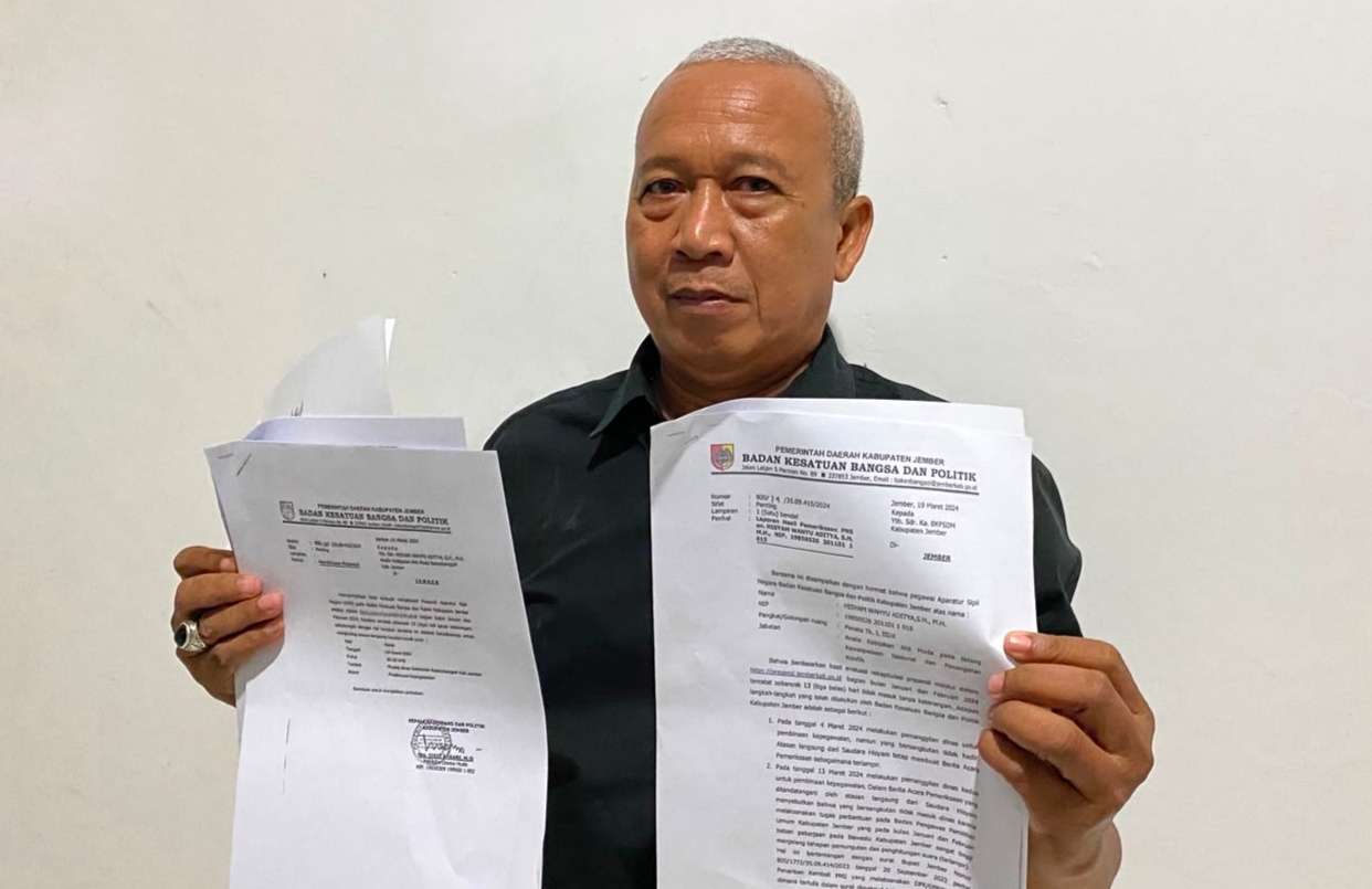 Deputi Investigasi dan Penindakan GCW Jember, Andhy Sungkono (Foto: Sigit).