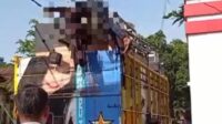 JURNAL BANGSA Kondisi kru sound horeg setelah bagian anggota tubuhnya terbentur gapura desa (Foto: Tangkapan layar).